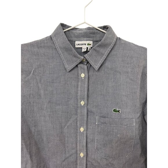 Lacoste Grey Button-Up Shirt - Picture 2 of 3